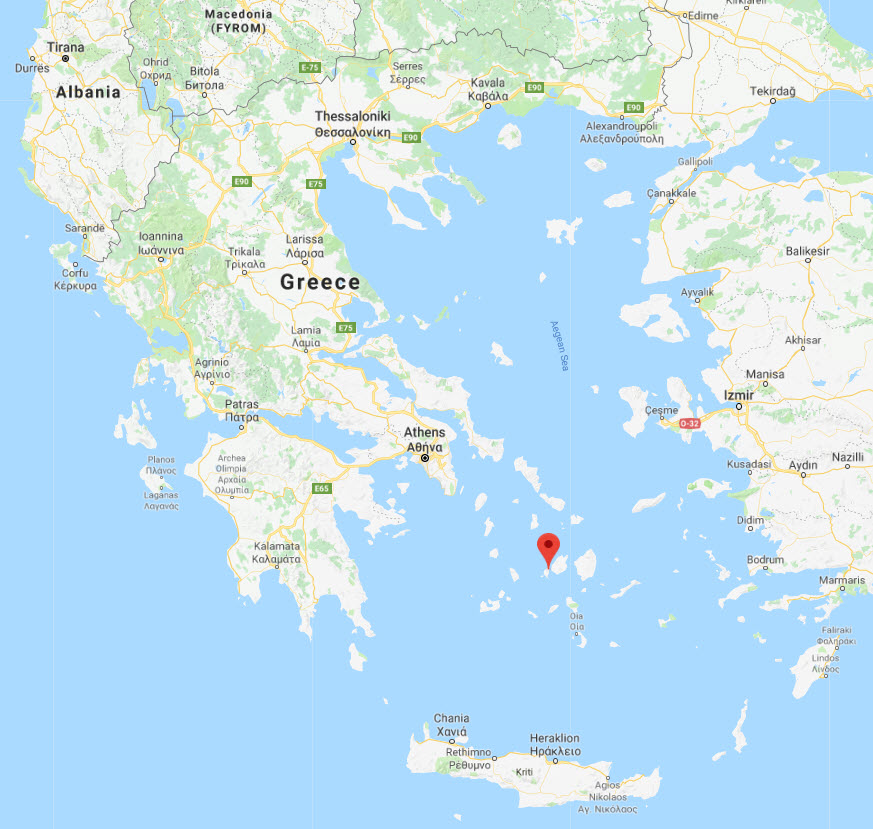 Antiparos map